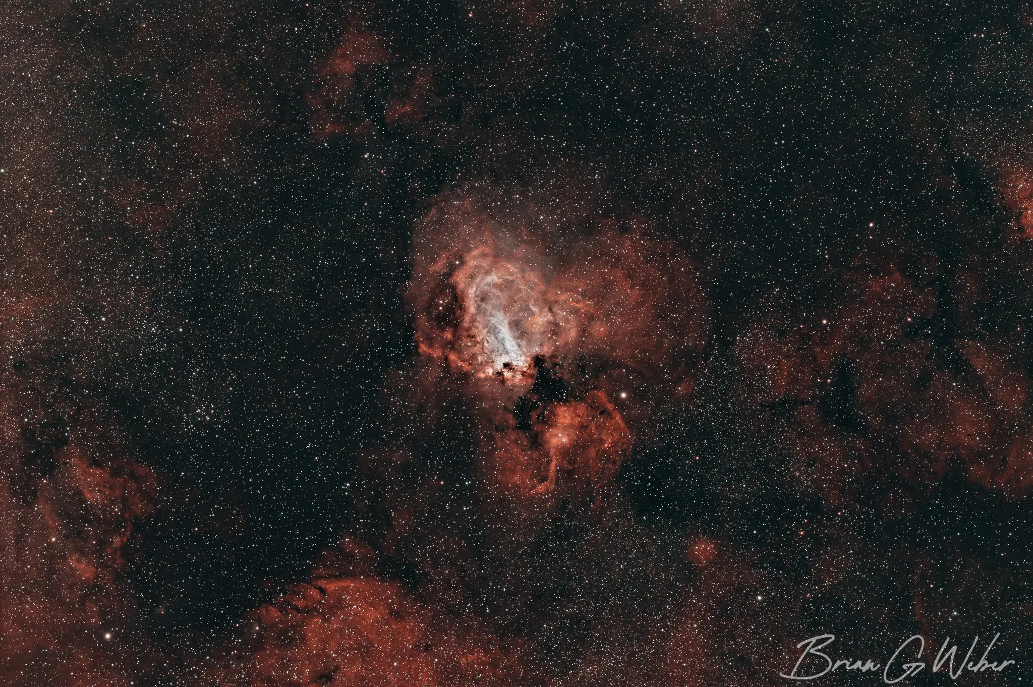 Messier 17 shot with the NBZ filter